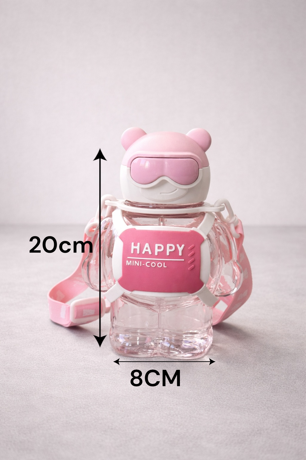 Figürlü Polikarbon Matara 800 ML BPA Free Hafif Dayanıklı Su Matarası KW-1019