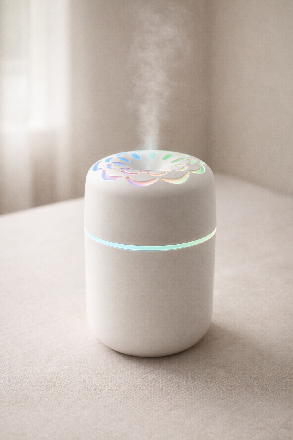 RGB Renkli Sabit Renkli Hava Nemlendirici 250 ml Taşınabilir Ultrasonik Mini Sessiz Çalışma SHN-2299