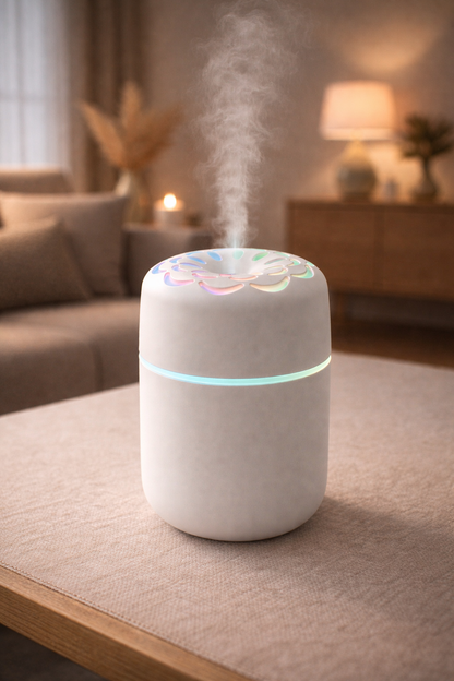 RGB Renkli Sabit Renkli Hava Nemlendirici 250 ml Taşınabilir Ultrasonik Mini Sessiz Çalışma SHN-2299