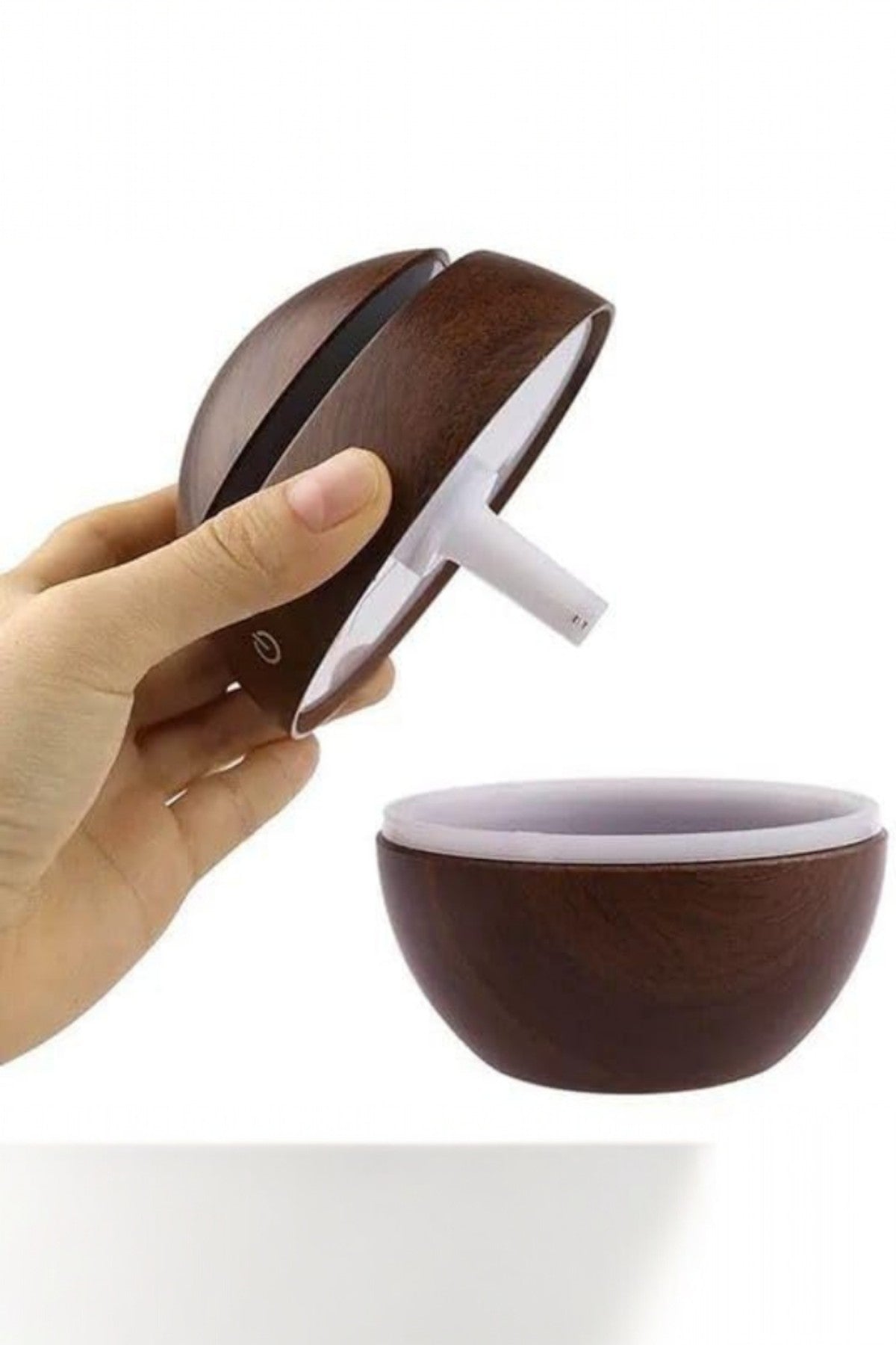 Renkli LED Işıklı Hava Nemlendirici Aromaterapi Soğuk Buhar Ahşap Görünümlü SHN-2300