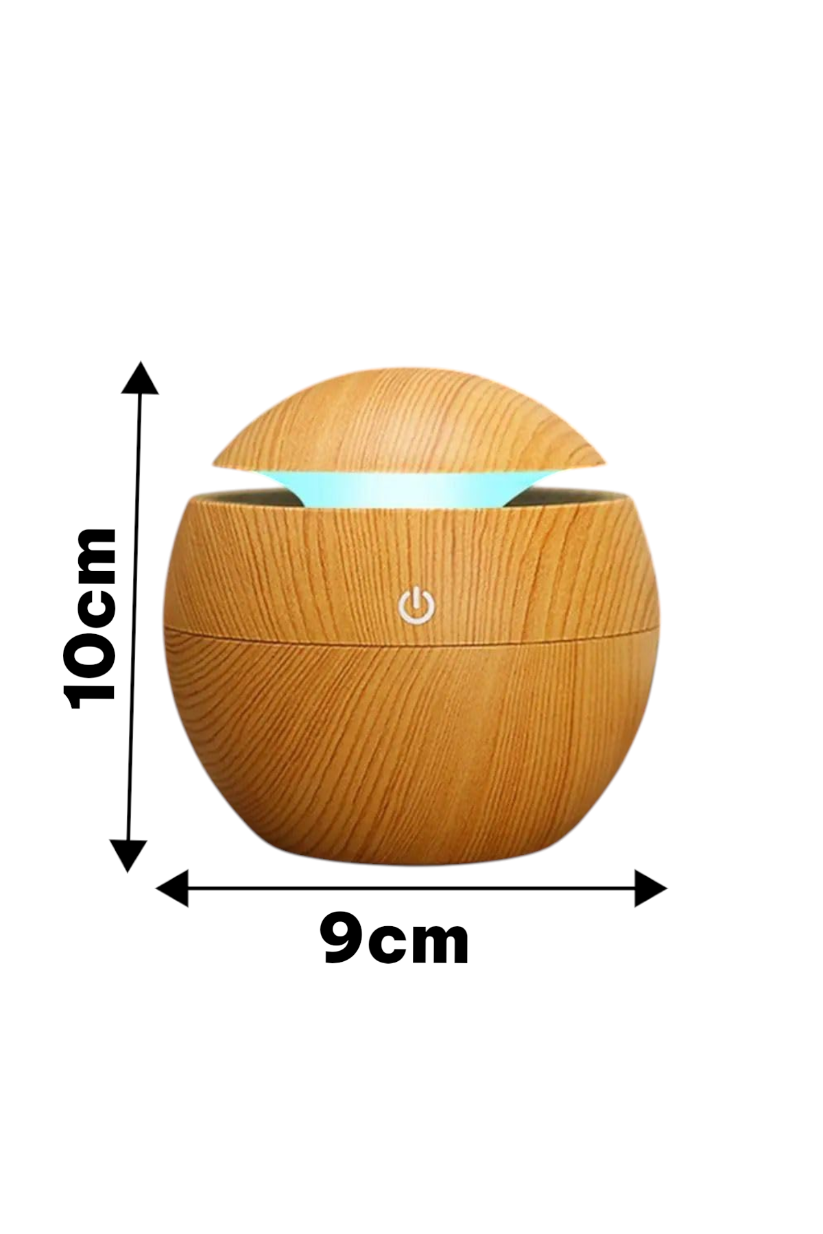 Renkli LED Işıklı Hava Nemlendirici Aromaterapi Soğuk Buhar Ahşap Görünümlü SHN-2300