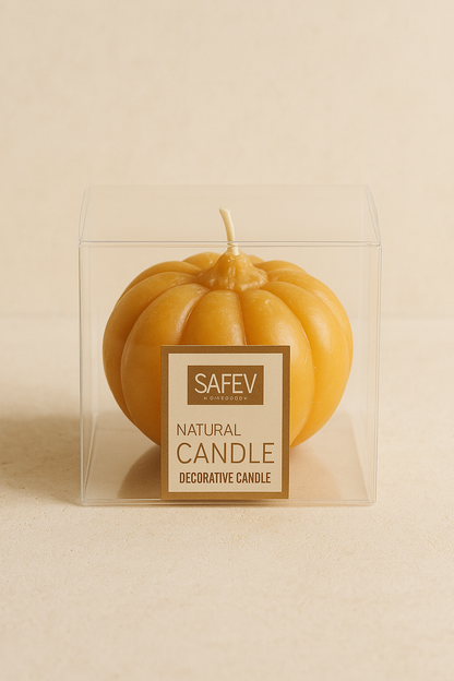 Dekoratif Kabak Mum Şık Tasarımlı Dekoratif Uzun Ömürlü Mum SHN-2051
