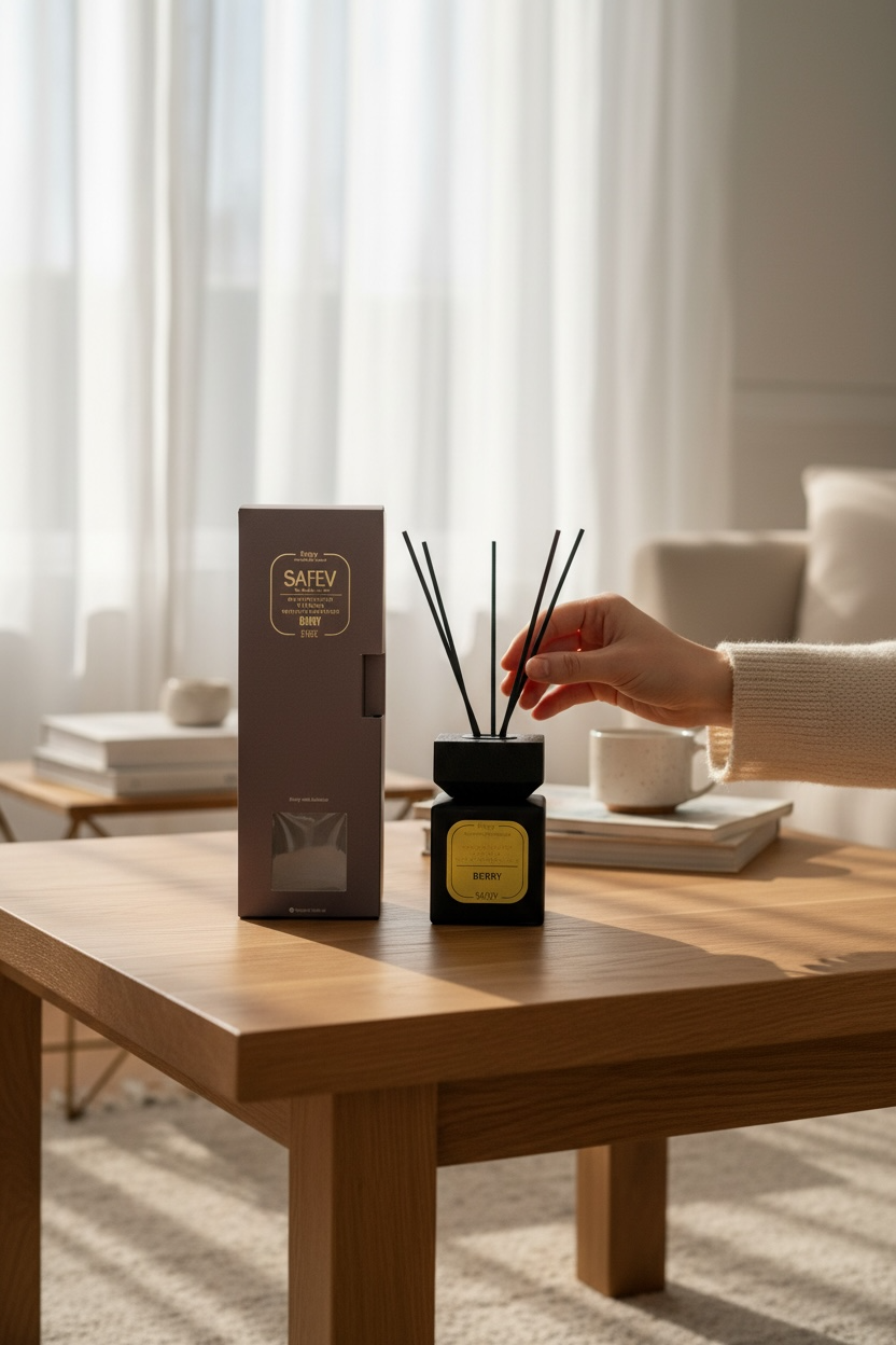 Bambu Çubuklu Lüx Oda Kokusu Berry Kırmızı Meyve Oda Parfümü 100ML SHN-1701