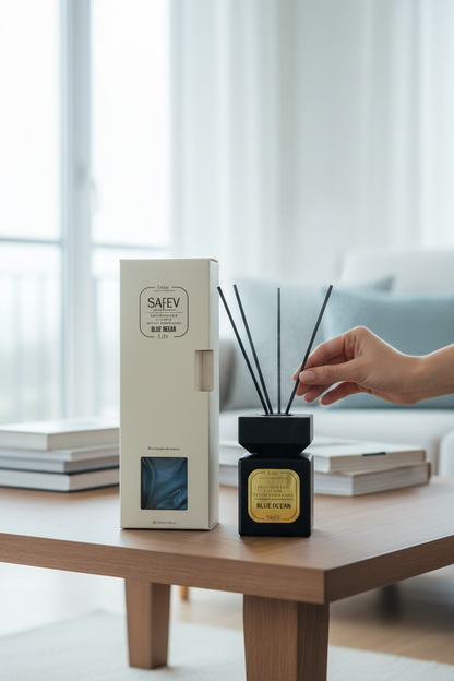 Bambu Çubuklu Lüx Oda Kokusu Blue Ocean Okyanus Oda Parfümü 100ML SHN-1702