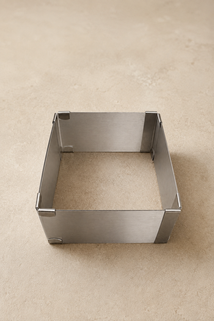 Ayarlanabilir Kare Kek Pasta Kalıbı 9-16 cm Metal Pandispanya Kalıbı KW-3394