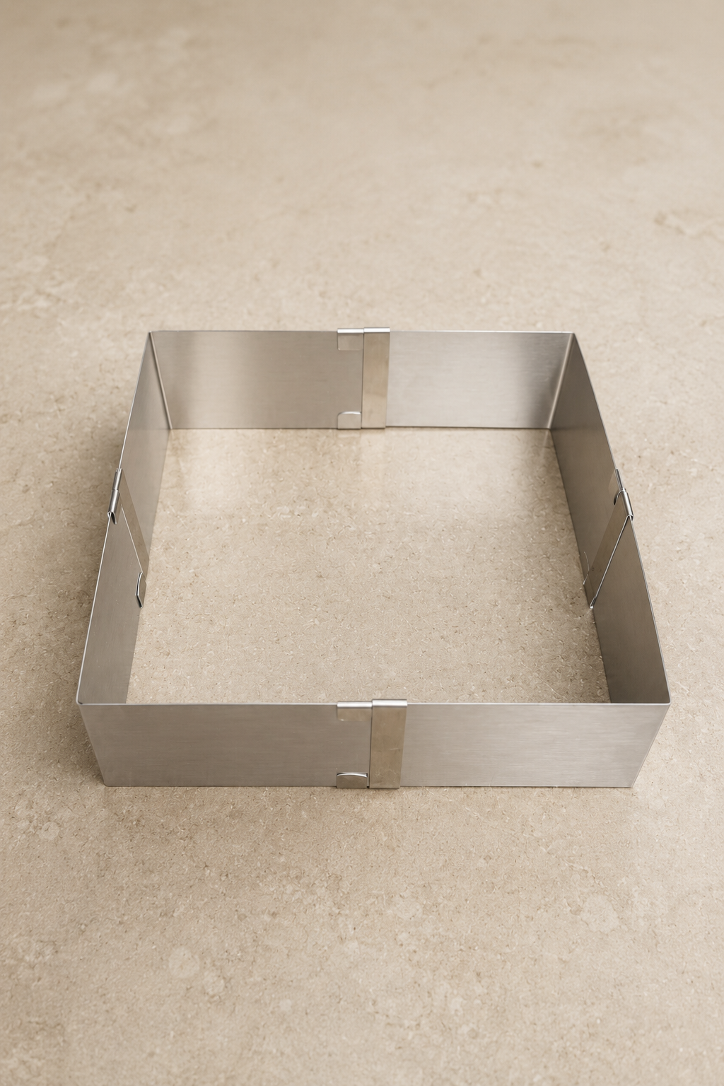 Ayarlanabilir Kare Kek Pasta Kalıbı 9-16 cm Metal Pandispanya Kalıbı KW-3394