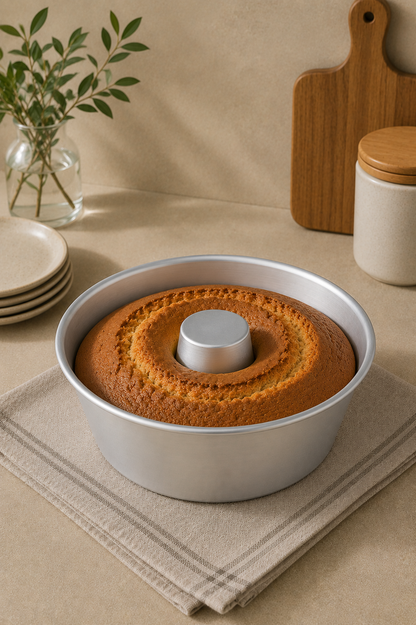 Alüminyum Borulu Kek Kalıbı Dayanıklı Ortası Silindir Kek 1800ML Pasta Kalıbı KW-3360