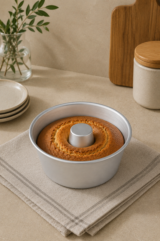 Alüminyum Borulu Kek Kalıbı Dayanıklı Ortası Silindir Kek 1100ML Pasta Kalıbı KW-3361