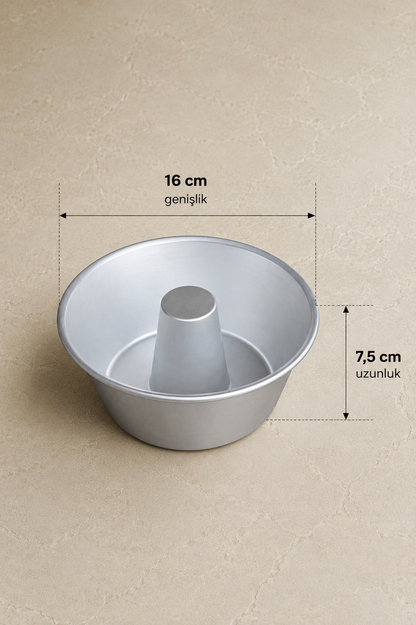 Alüminyum Borulu Kek Kalıbı Dayanıklı Ortası Silindir Kek 900ML Pasta Kalıbı KW-3362