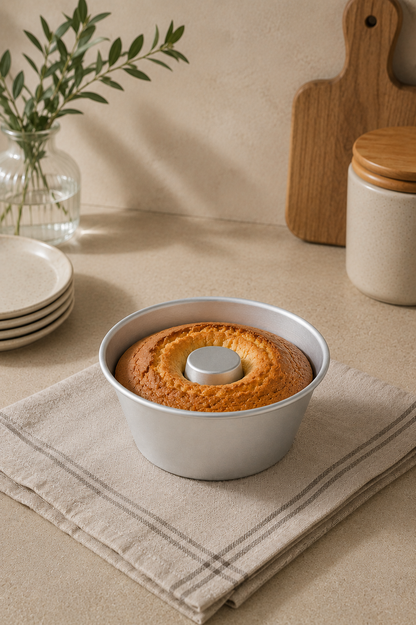 Alüminyum Borulu Kek Kalıbı Dayanıklı Ortası Silindir Kek 900ML Pasta Kalıbı KW-3362