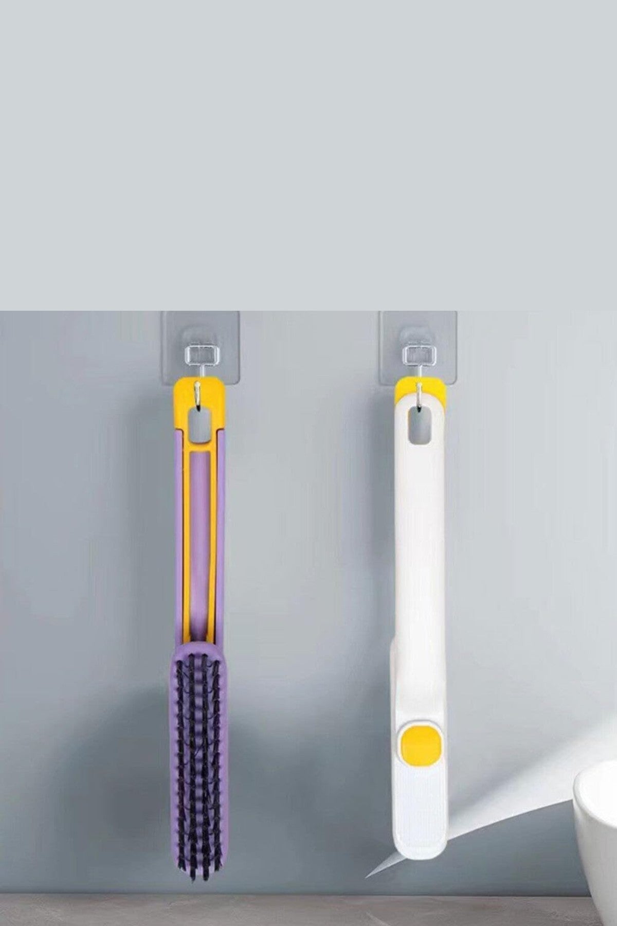 Kısa Sap Aralık ve Boşluk Temizleme Fırçası Asorti Renk SHN-1093