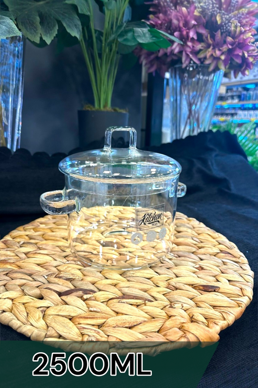 Isıya Dayanaklı 2500ML Borosilikat Tencere KW-349