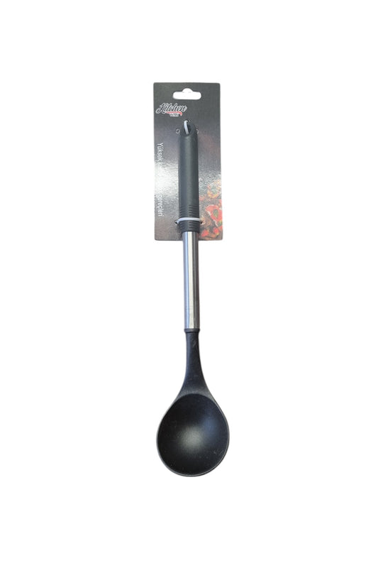 Metal Silikon Uçlu Siyah İnci Kaşık KW-433