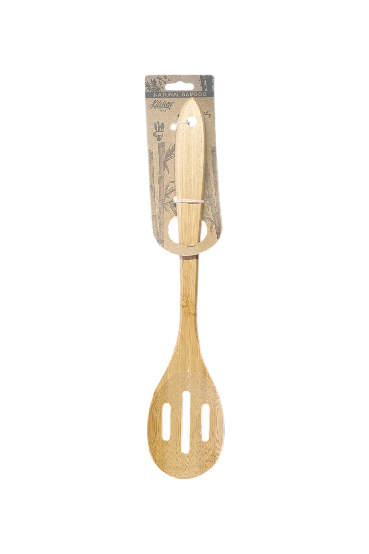 Kitchen Way Orjinal Bambu Delikli Spatula KW-508