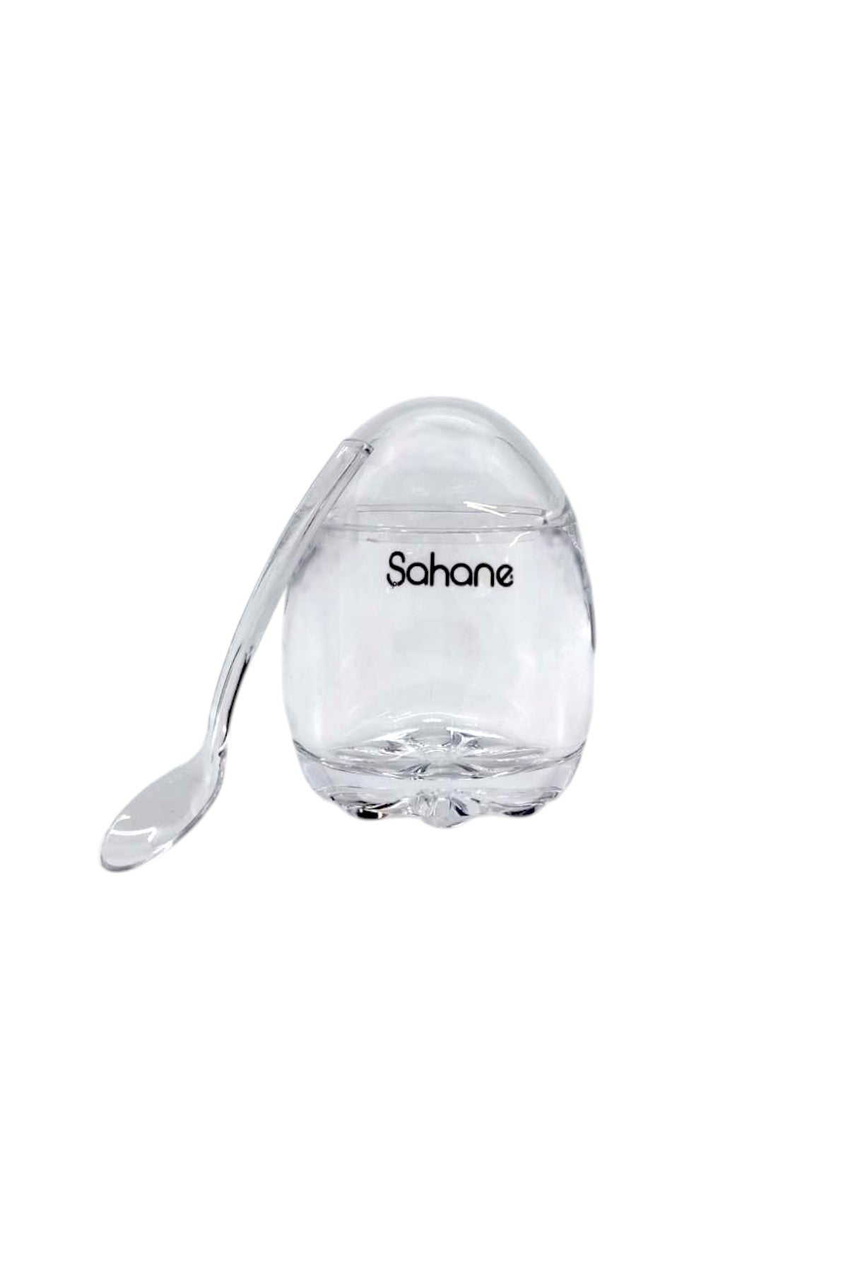 Akrilik Şekerlik Kapaklı Kaşıklı 150ML Şekerlik KW-530