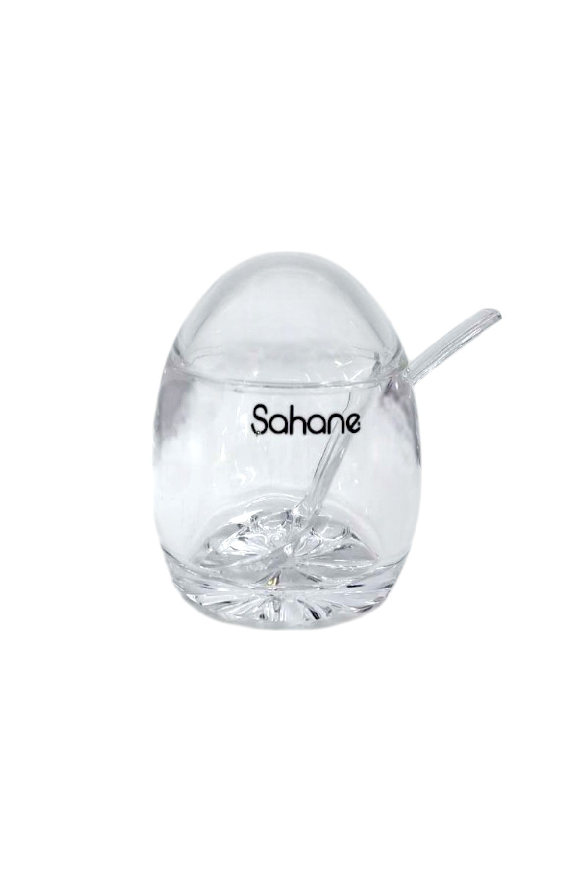 Akrilik Şekerlik Kapaklı Kaşıklı 150ML Şekerlik KW-530