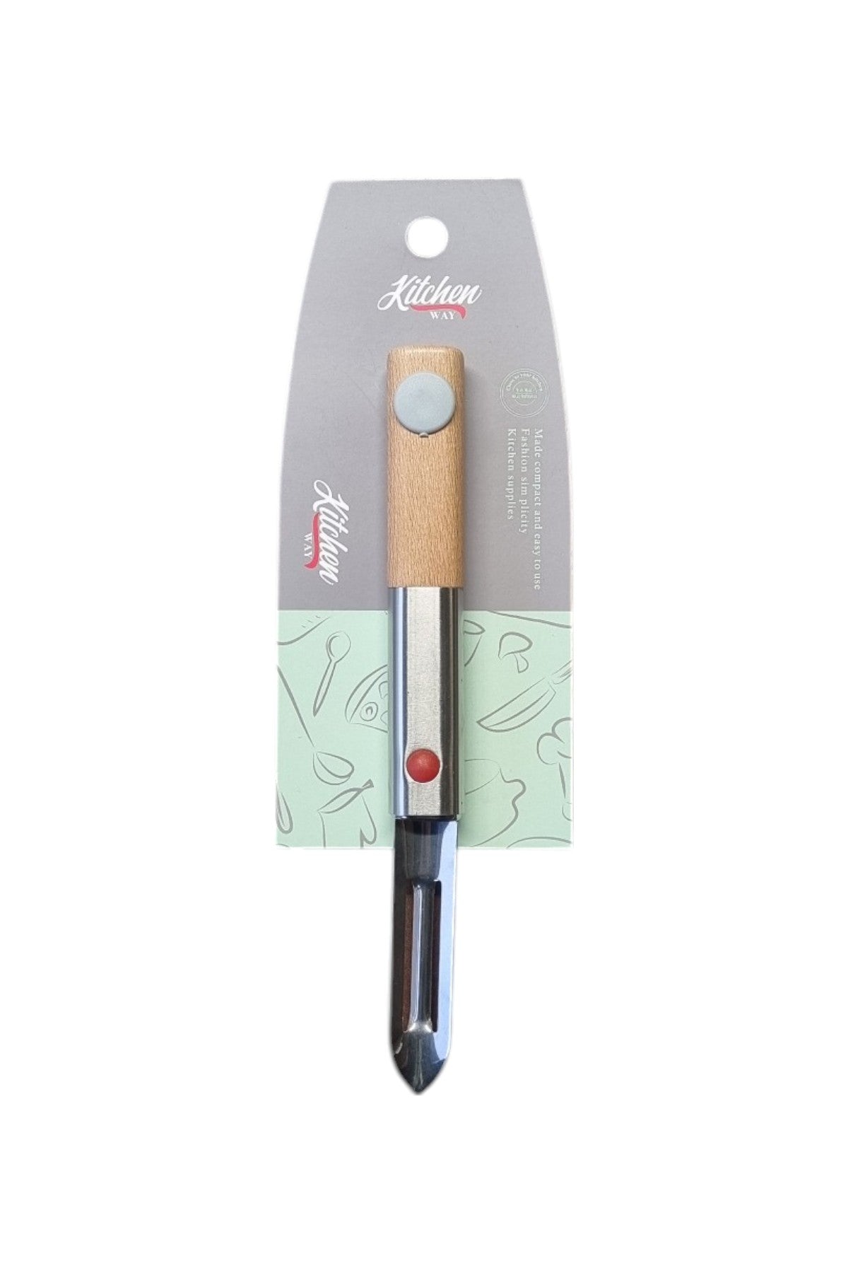 Bambu Saplı Metal Uçlu Dikey Soyacak KW-554