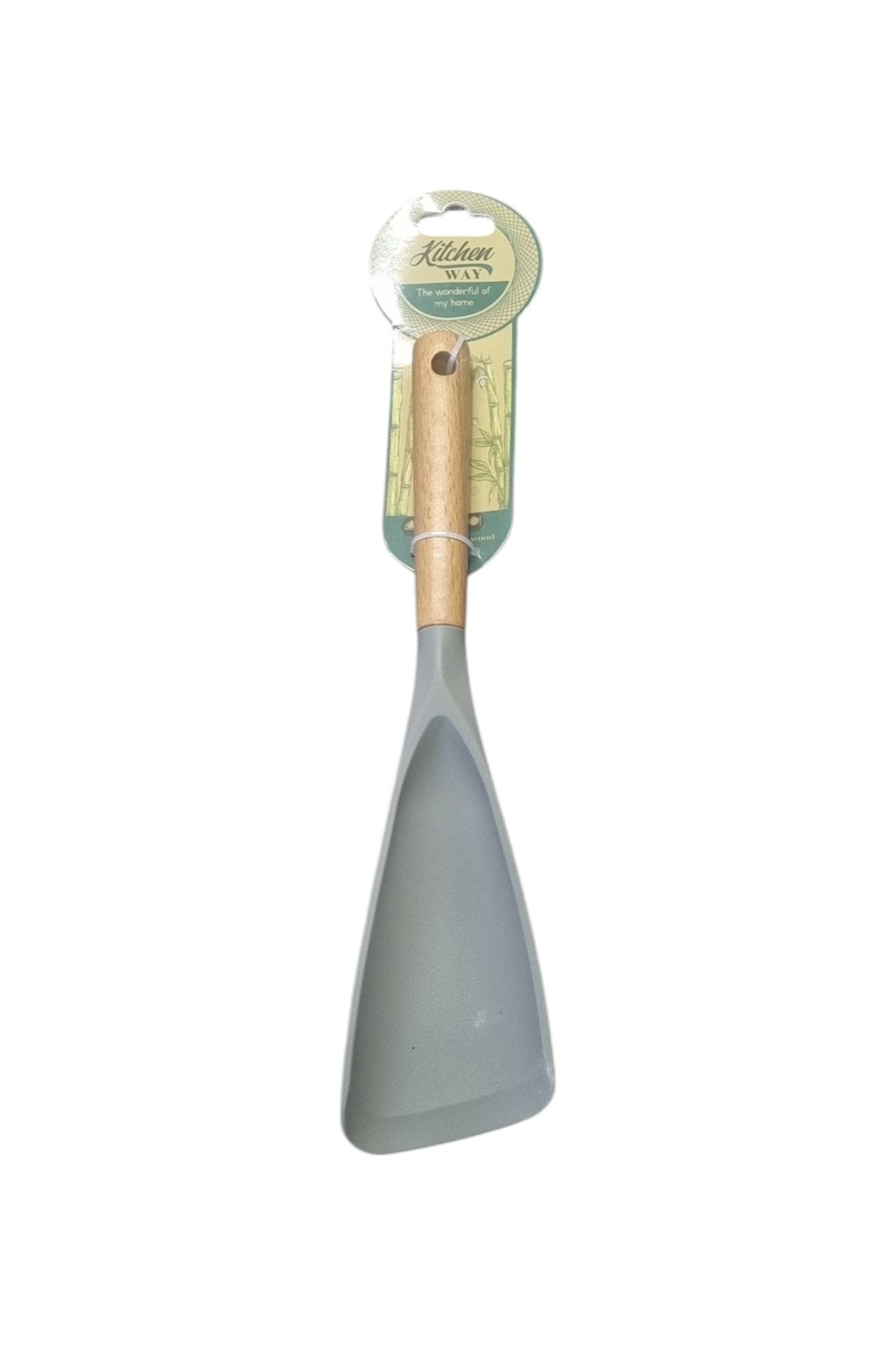 Bambu Saplı Silikon Uçlu Kaşık Spatula KW-595