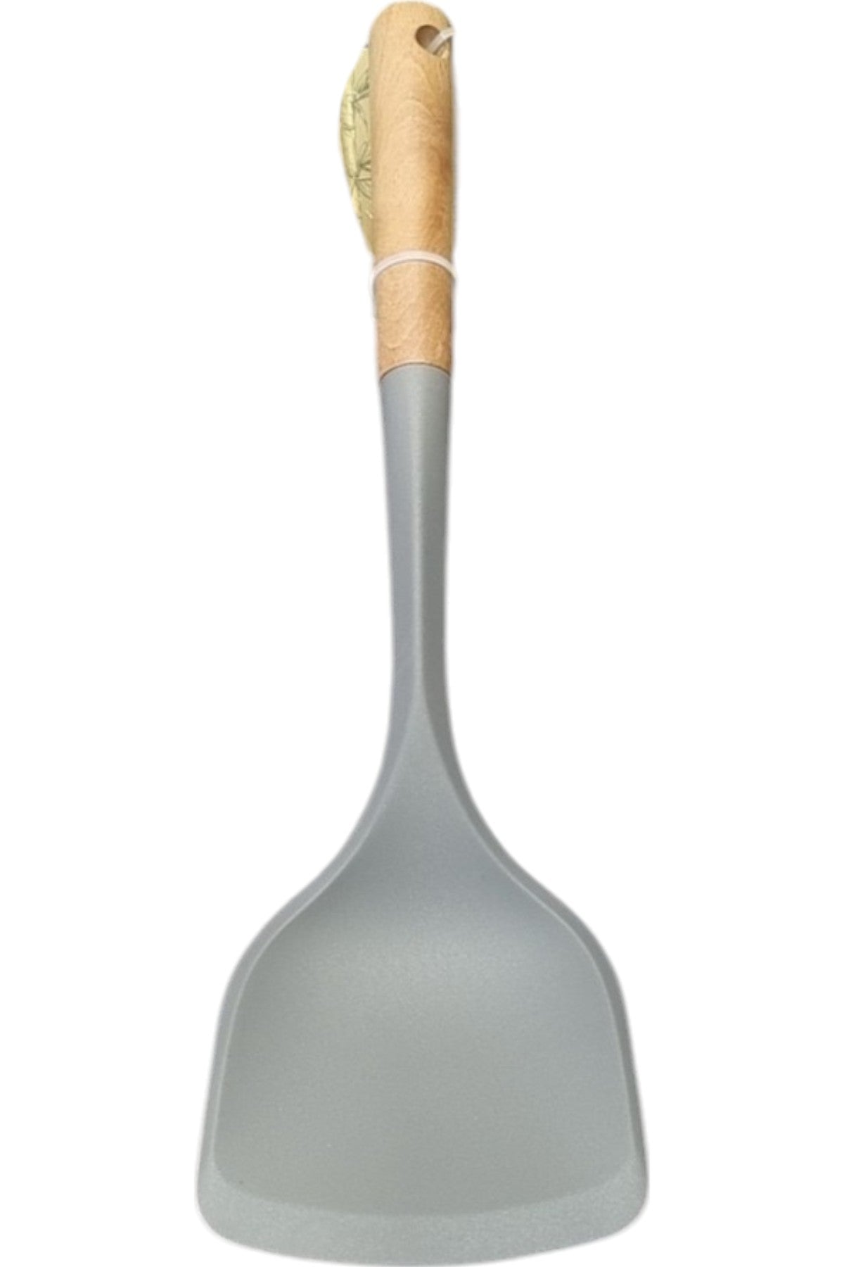 Bambu Saplı Silikon Uçlu Geniş Spatula KW-597
