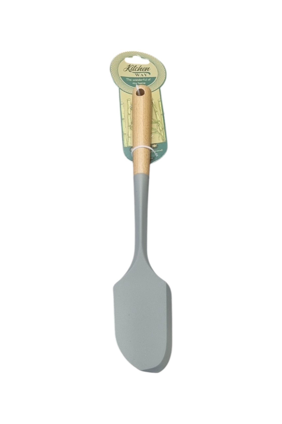 Bambu Saplı Silikon Uçlu Dar Spatula KW-600