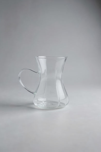 6'lı Vera Borosilikat Çay Cam Bardak Seti 150ml KW-617