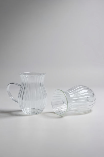 6'lı Zümrüt Borosilikat Çay Cam Bardak Seti 150ml KW-618