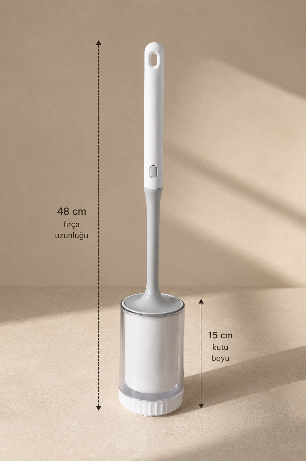 Vakumlu Klozet WC Temizleme Fırçası Ergonomik Saplı Dayanıklı Banyo Fırçası SHN-3091