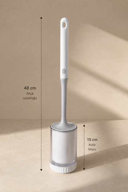 Vakumlu Klozet WC Temizleme Fırçası Ergonomik Saplı Dayanıklı Banyo Fırçası SHN-3091