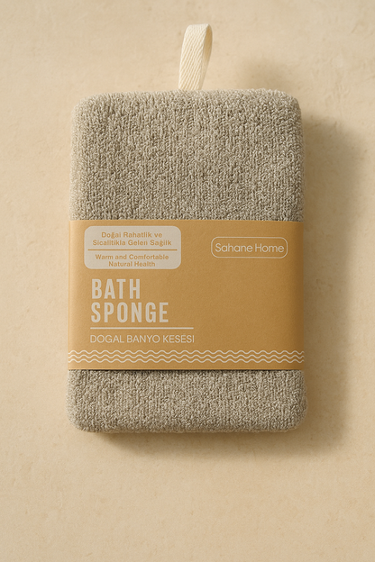 Doğal Banyo Kesesi Lif Dokulu Peeling Cilt Arındırma Derin Temizlik SHN-1410