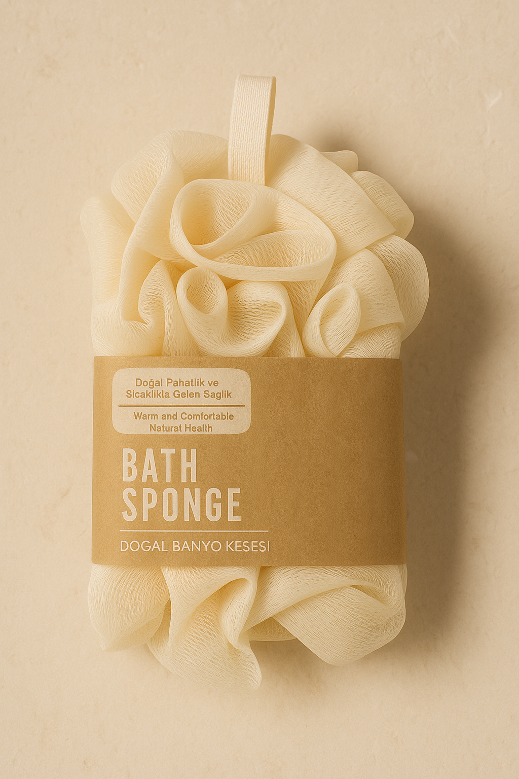 Doğal Banyo Kesesi Cilt Peelingi Doğal Lif Dokulu Temizlik Kesesi SHN-1420