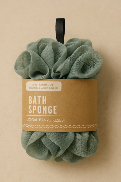 Doğal Banyo Kesesi Cilt Peelingi Doğal Lif Dokulu Temizlik Kesesi SHN-1420