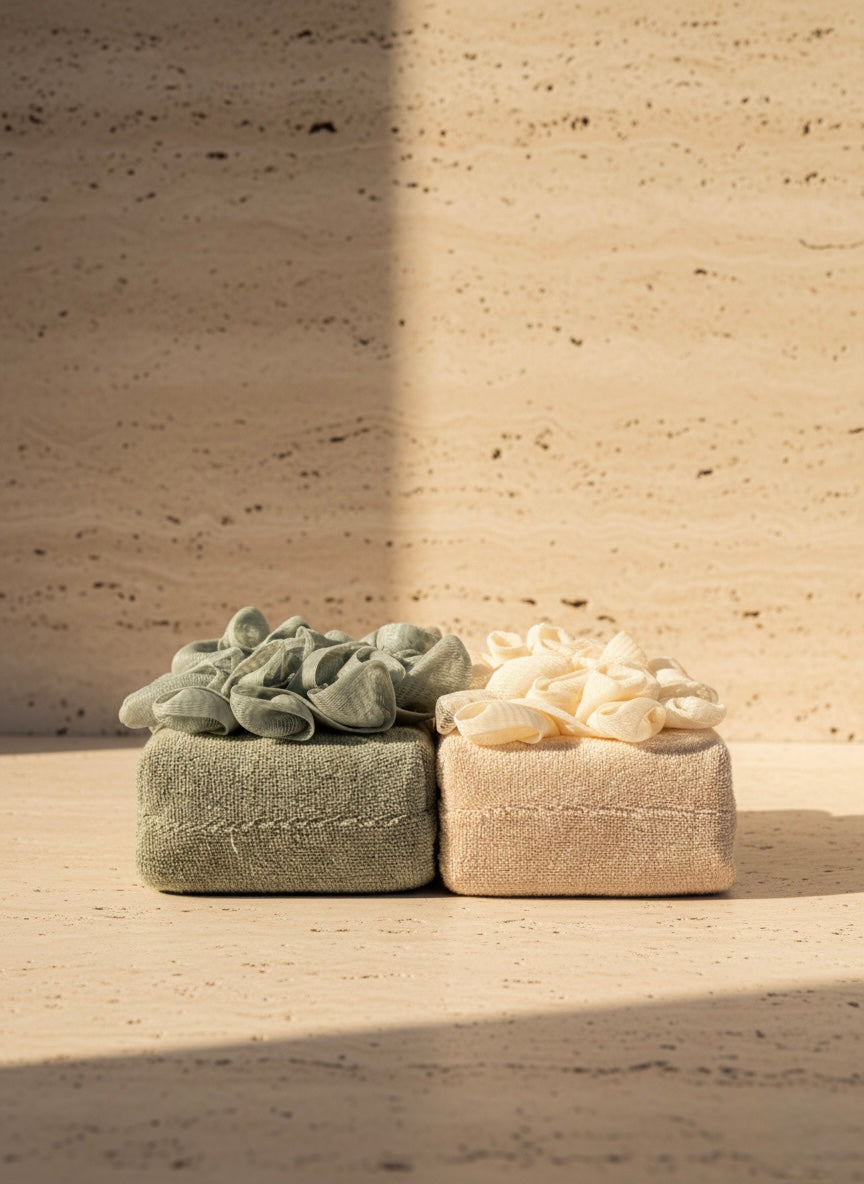 Doğal Banyo Kesesi Cilt Peelingi Doğal Lif Dokulu Temizlik Kesesi SHN-1420