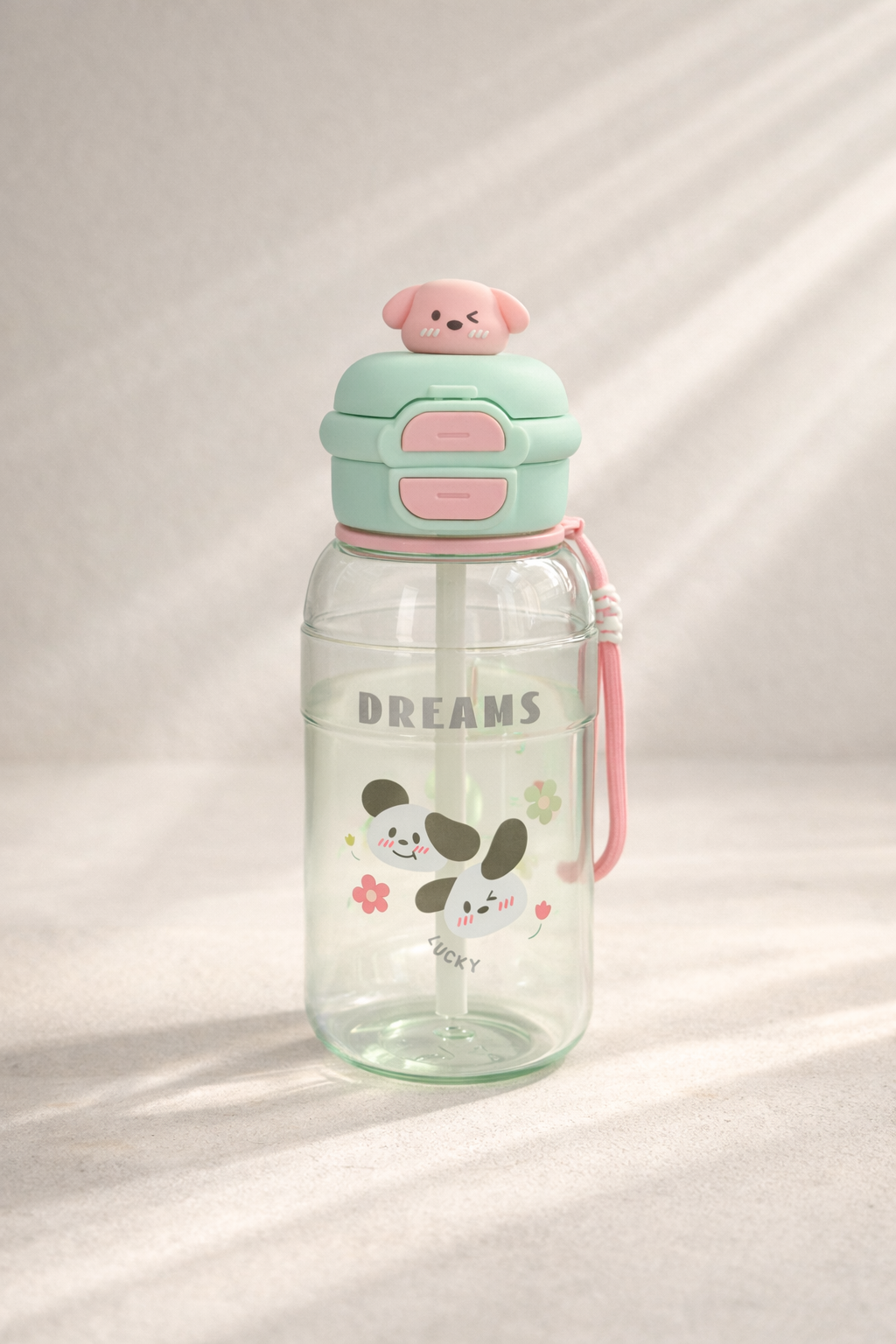 Figürlü Polikarbon Matara 750 ML BPA Free Hafif Dayanıklı Su Matarası KW-1014