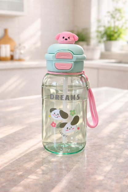 Figürlü Polikarbon Matara 750 ML BPA Free Hafif Dayanıklı Su Matarası KW-1014