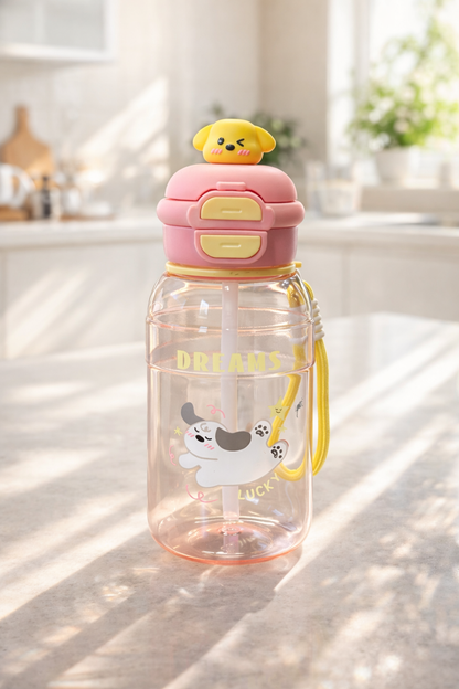 Figürlü Polikarbon Matara 750 ML BPA Free Hafif Dayanıklı Su Matarası KW-1014