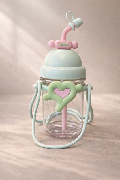 Figürlü Polikarbon Matara 800 ML BPA Free Hafif Dayanıklı Su Matarası KW-1026