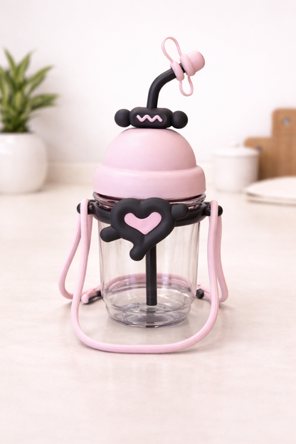 Figürlü Polikarbon Matara 800 ML BPA Free Hafif Dayanıklı Su Matarası KW-1026