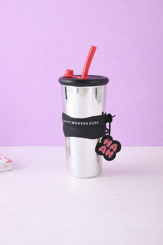 Sevimli Tasarımlı 750 ML Matara Metalik Cool Görünümlü Şık Dış Yüzey KW-888