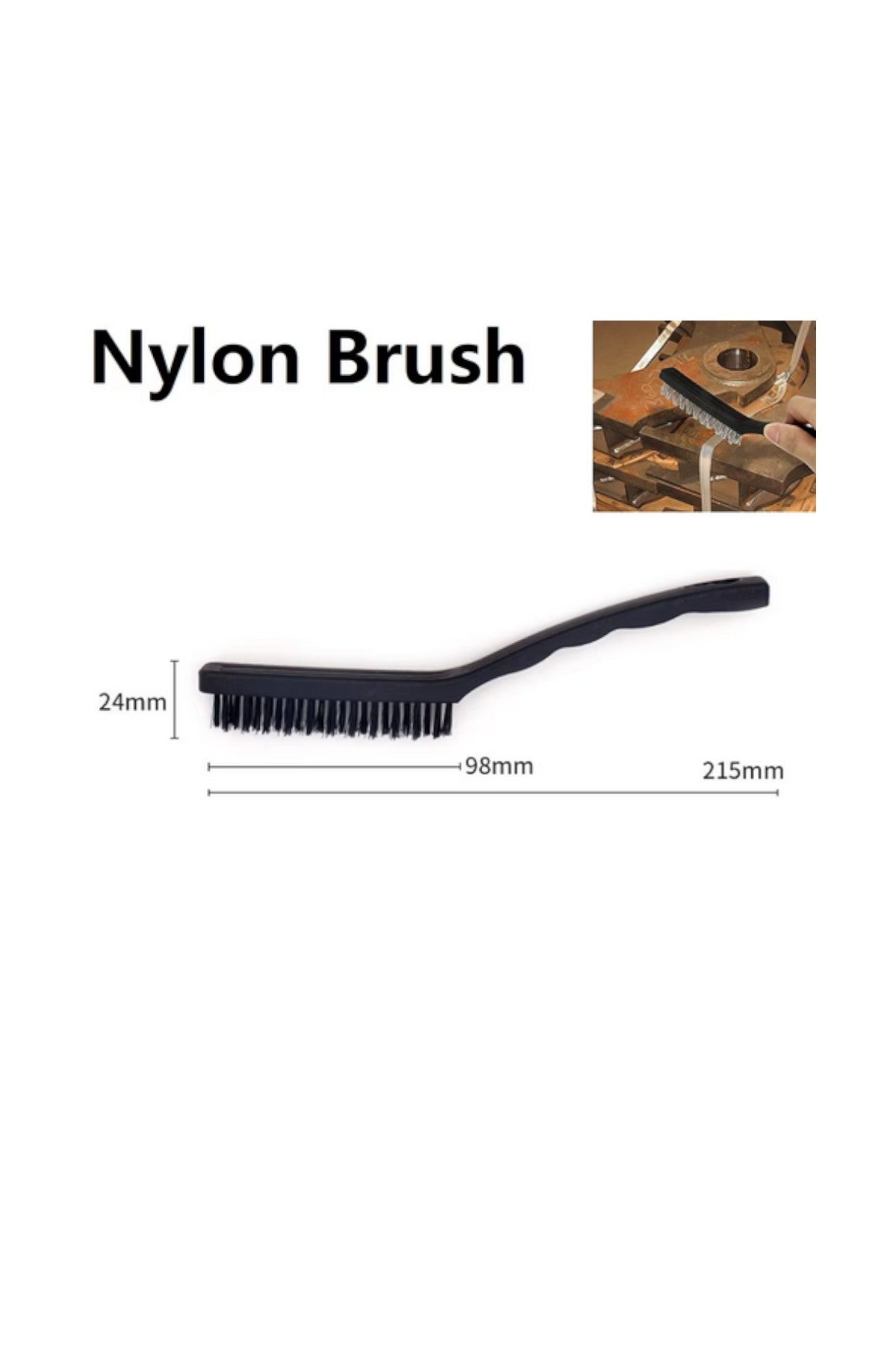 3 Lü Pirinç Tel Plastik Temizlik Fırçası SHN-1053