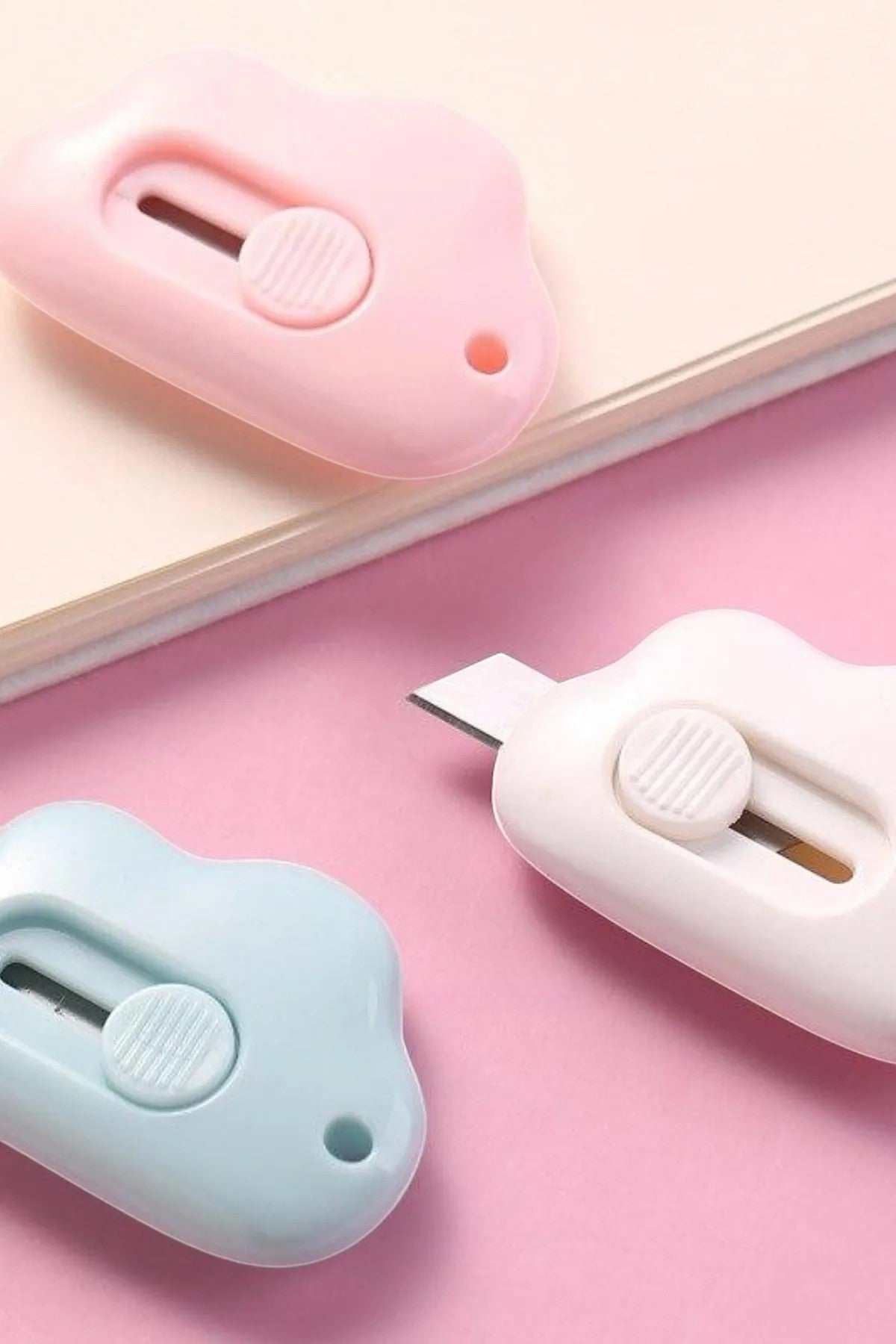 Mini Maket Kargo Açma Bıçağı Falçata 3'lü Set SHN-1191
