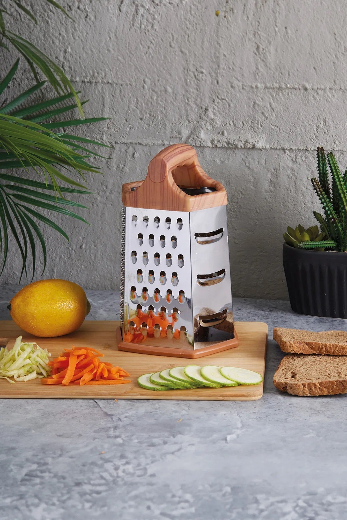 Grattugıa Wood 4 Bıçaklı Metal Rende Ahşap Plastik Model 14529 FMA397454