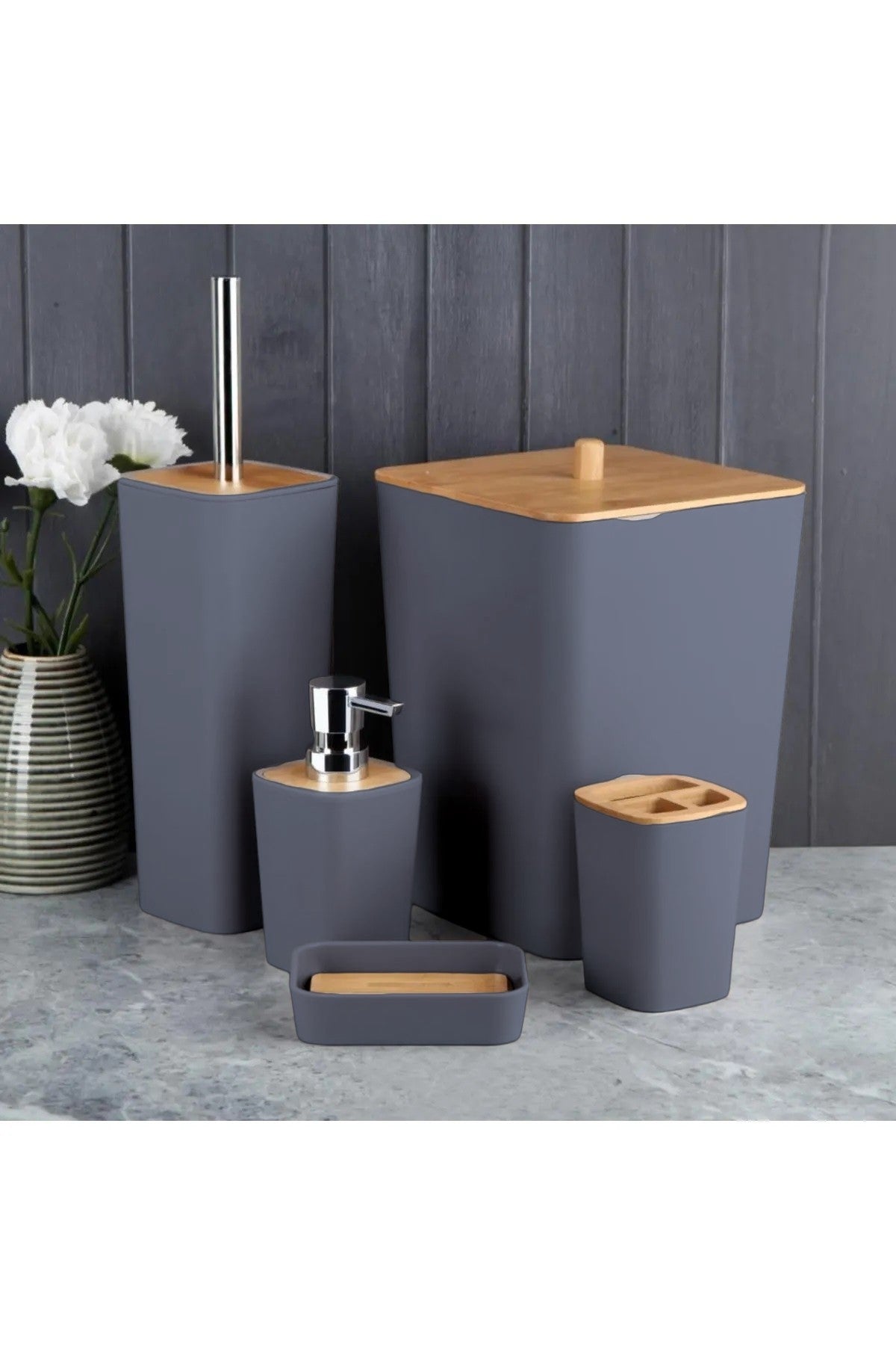 Home Braga 5'li Kovalı Banyo Seti 13826 FMA197856