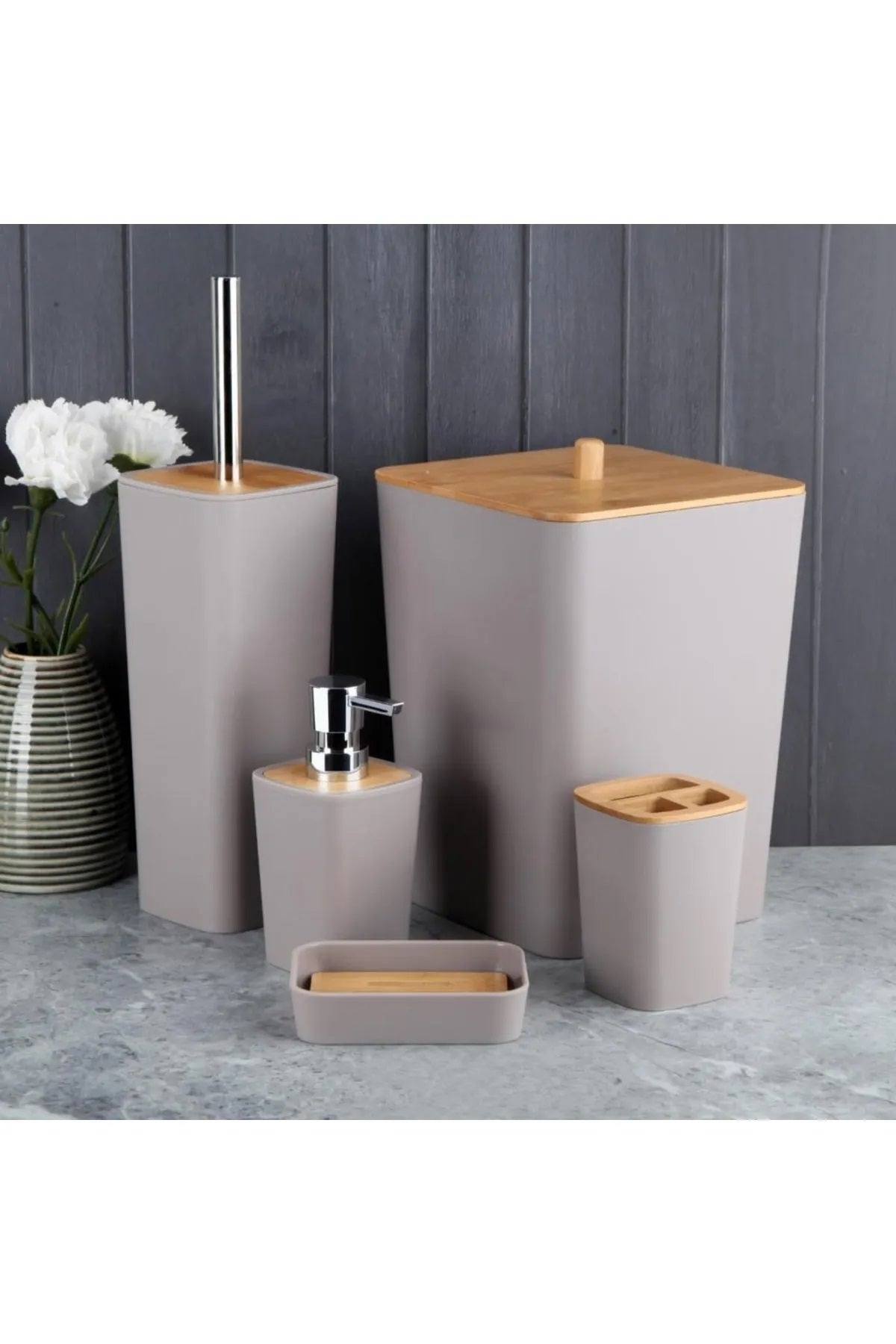 Home Braga 5'li Kovalı Banyo Seti 14302 FMA395443