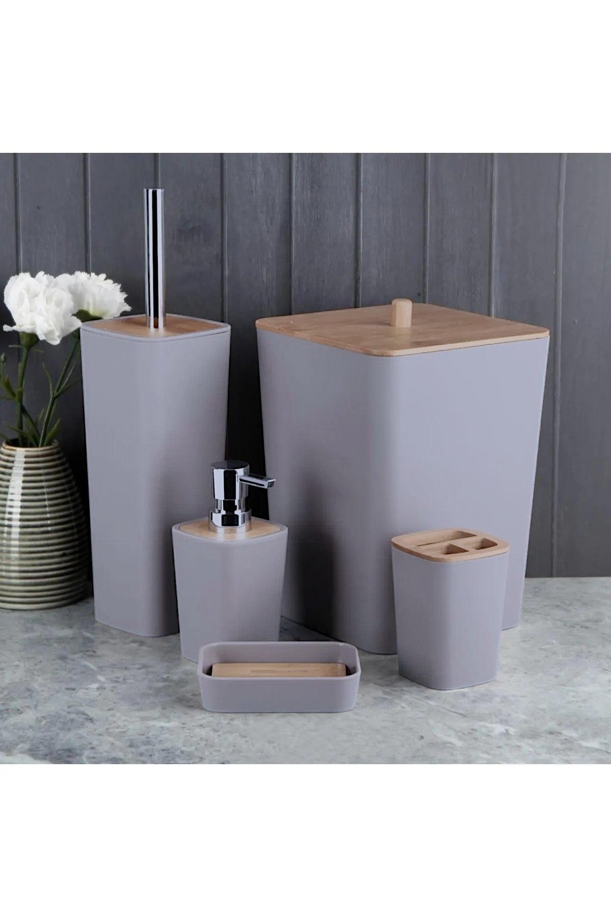 Home Braga 5'li Kovalı Banyo Seti 13825 FMA197849