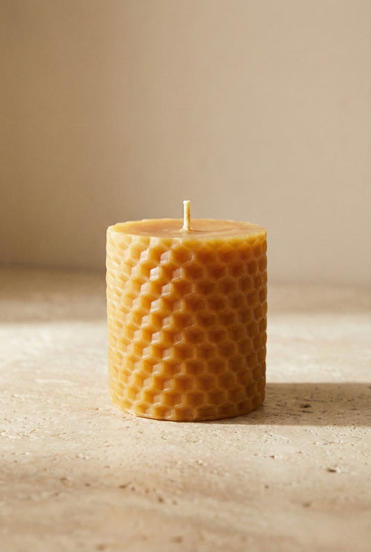 Bal Peteği Baton Mum Dekoratif Silindir Mum Uzun Ömürlü Mum SHN-2046