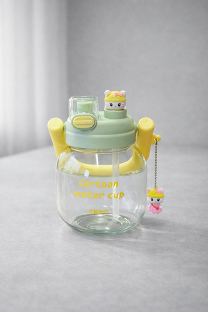 Figürlü Polikarbon Matara 850 ML BPA Free Hafif Dayanıklı Su Matarası KW-1020