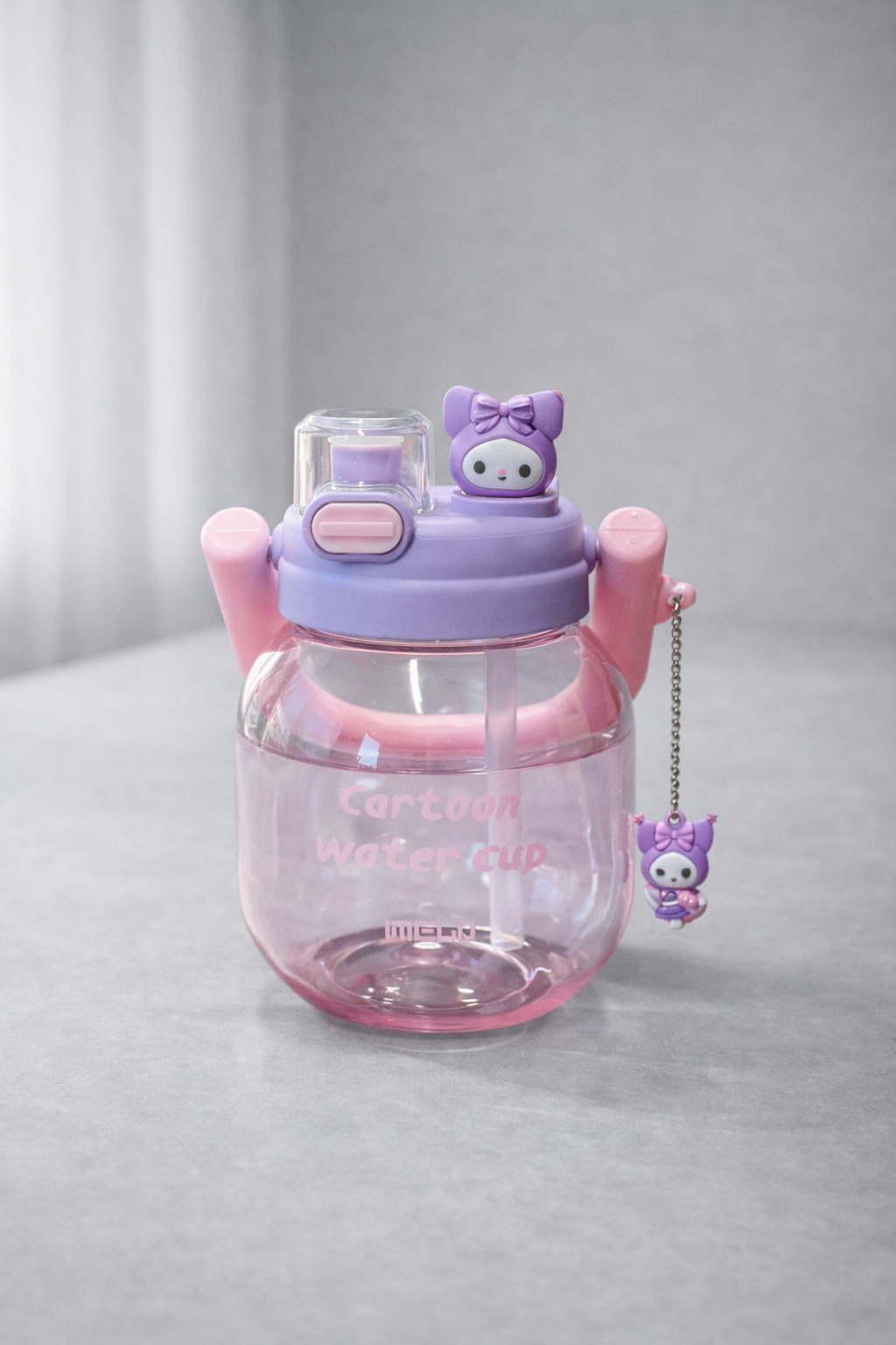 Figürlü Polikarbon Matara 850 ML BPA Free Hafif Dayanıklı Su Matarası KW-1020