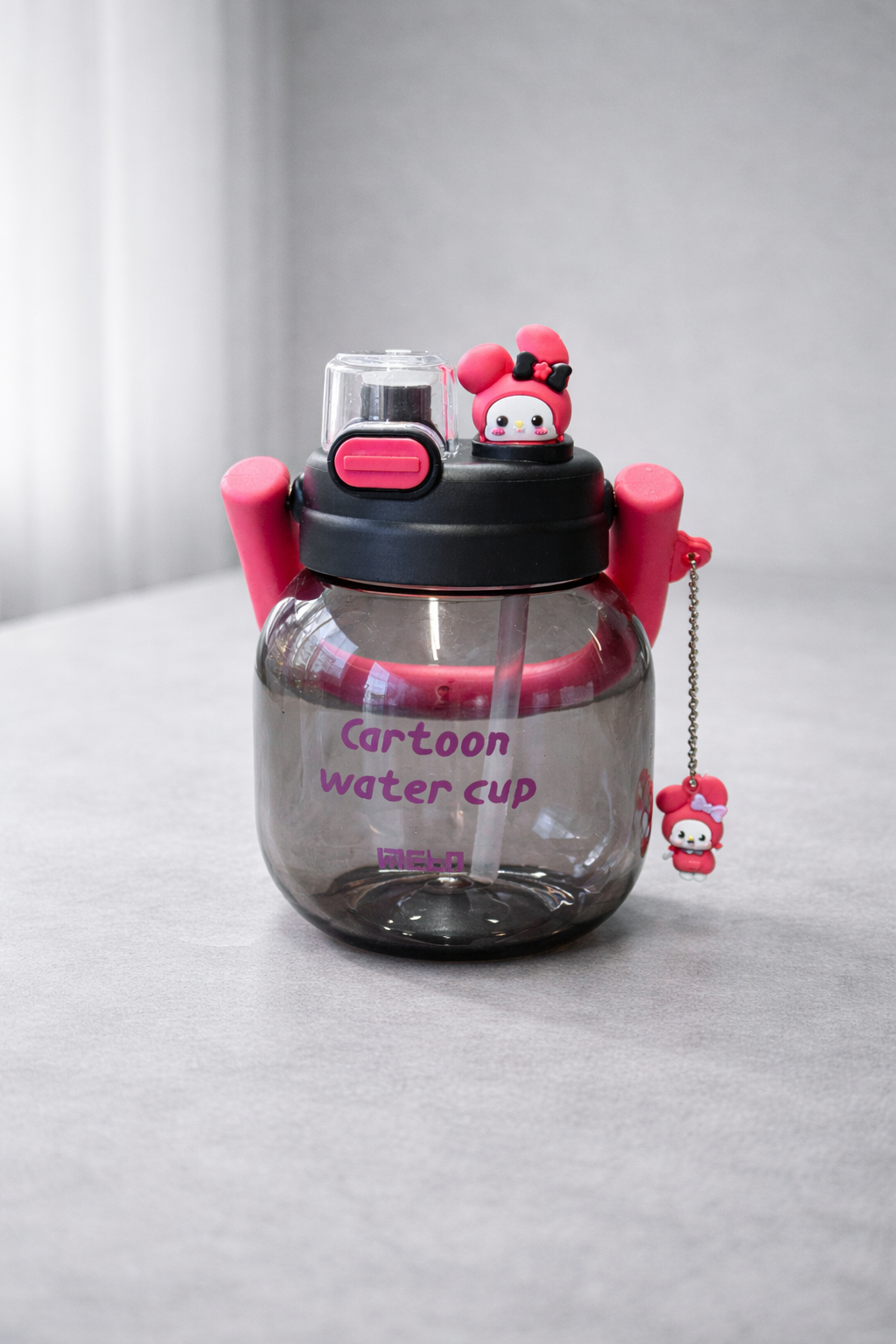 Figürlü Polikarbon Matara 850 ML BPA Free Hafif Dayanıklı Su Matarası KW-1020