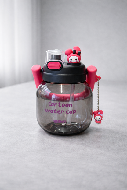 Figürlü Polikarbon Matara 850 ML BPA Free Hafif Dayanıklı Su Matarası KW-1020