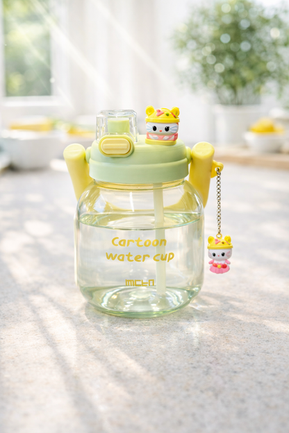 Figürlü Polikarbon Matara 850 ML BPA Free Hafif Dayanıklı Su Matarası KW-1020